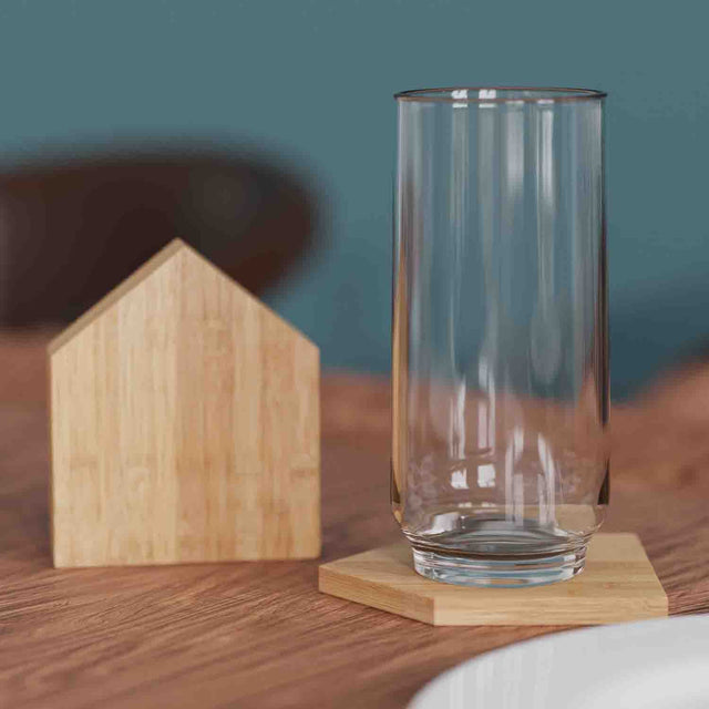 Pikkii - Magnetic Bamboo House Coasters with Glass