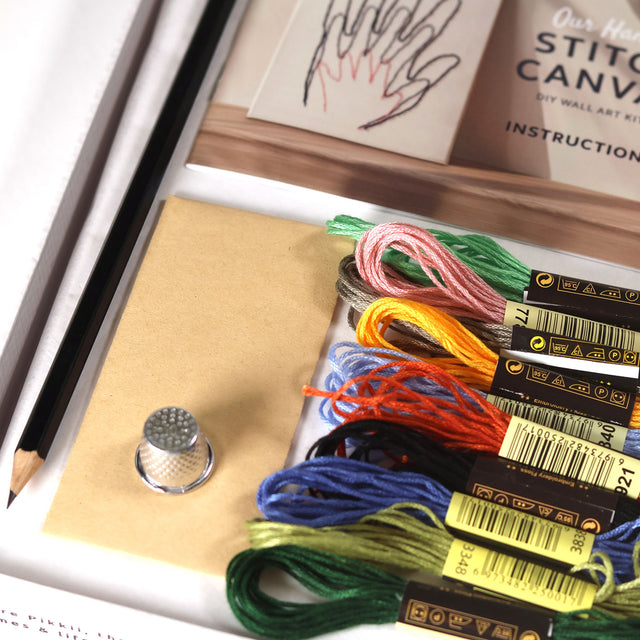 Our Hands Stitch Canvas Wall Art