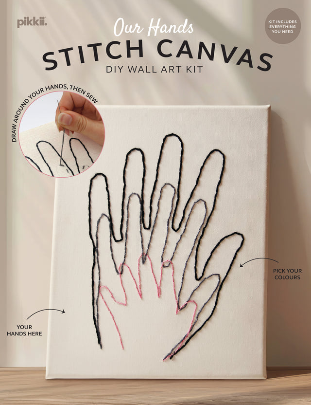 Our Hands Stitch Canvas Wall Art