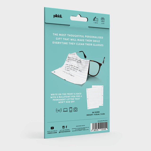 Personalised Letter Glasses Cloth