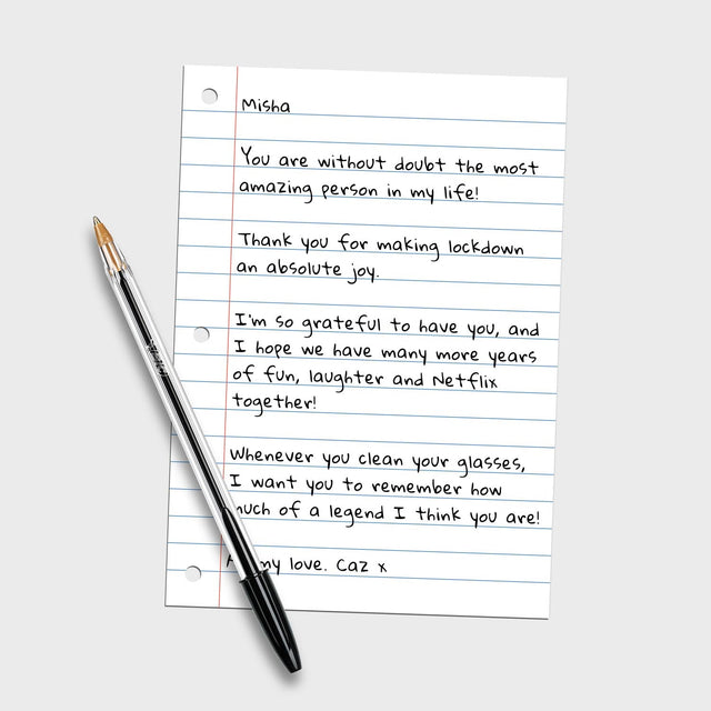Personalised Letter Glasses Cloth
