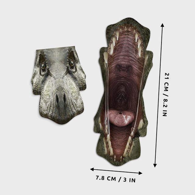 T-Rex Bite Glasses Cloth by Pikkii Dimensions Open and Closed