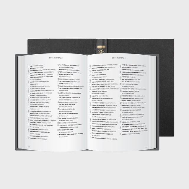 Pikkii - Book Bucket List Microfiber Cloth - Front and Back of Cloth