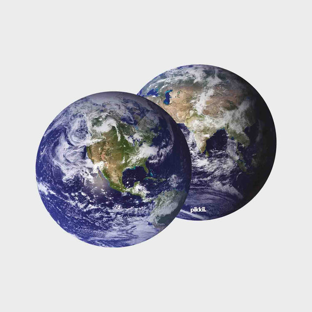 Pikkii Fun Microfiber Cloth - Planet Earth - Front & Back Of Cloth