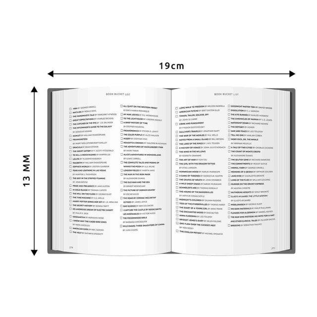 Book Bucket List Microfiber Lens Cleaning Cloth