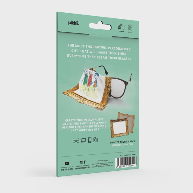 Framed Drawing Glasses Cloth