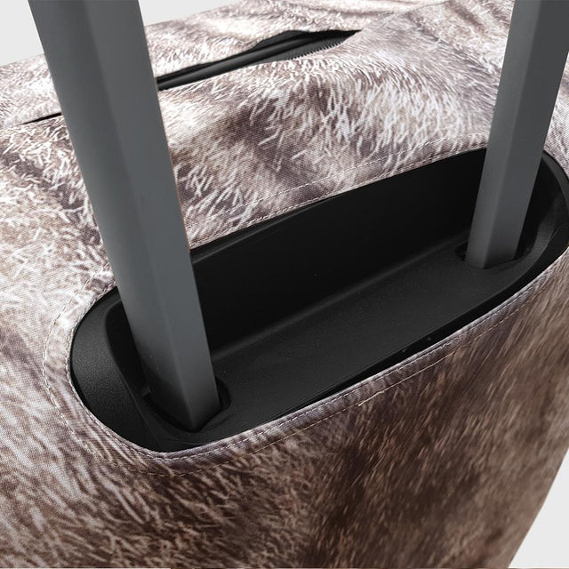 Close up of the handle hole on the Suitcase Cover