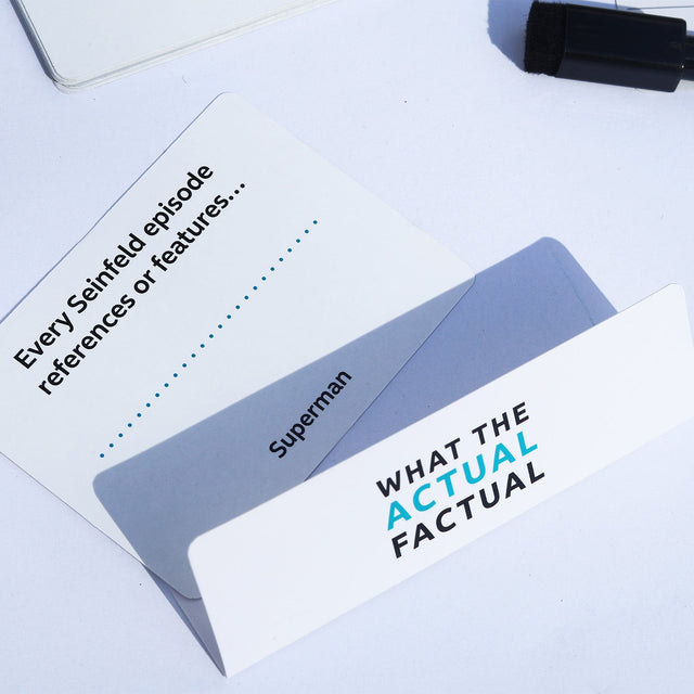 WTAF What the Actual Factual Funny Party Game Example Fact Card