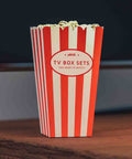 Pikkii TV Box Set Popcorn Bucket List on TV counter