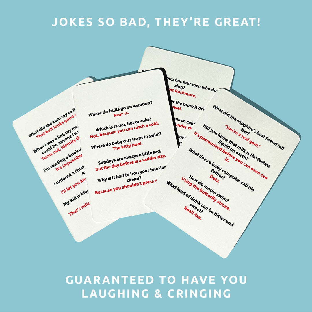 Jokes File Dad Jokes Cards | 250 Gags To Make You Cringe – Pikkii Wholesale