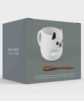 Pikkii - Dog Mug + Stick Spoon - Back of Packaging