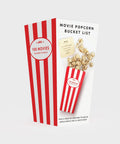Movie Popcorn Bucket List Packaging Front