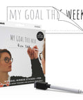 My Goal This Week Motivational Mirror Sticker and Pen Kit